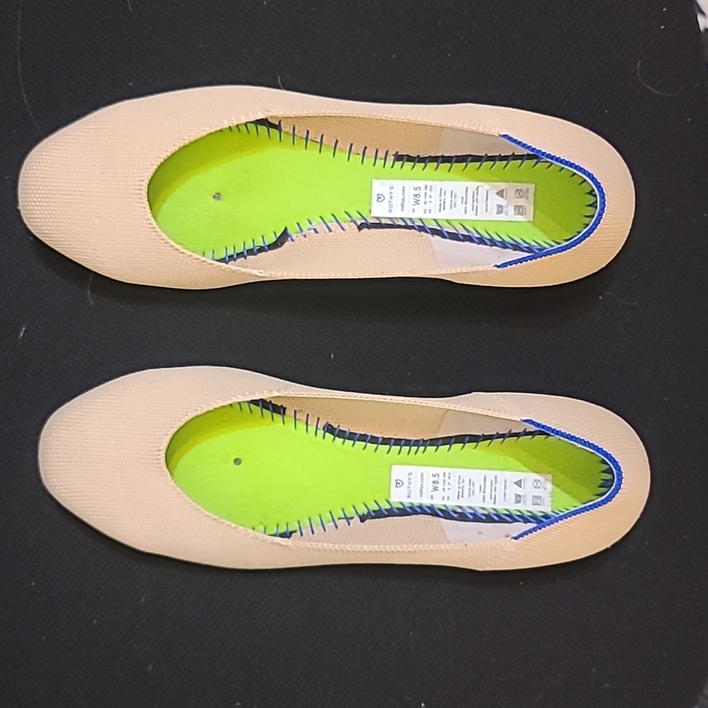 Rothy's size 8.5 Ecru Square Toe
